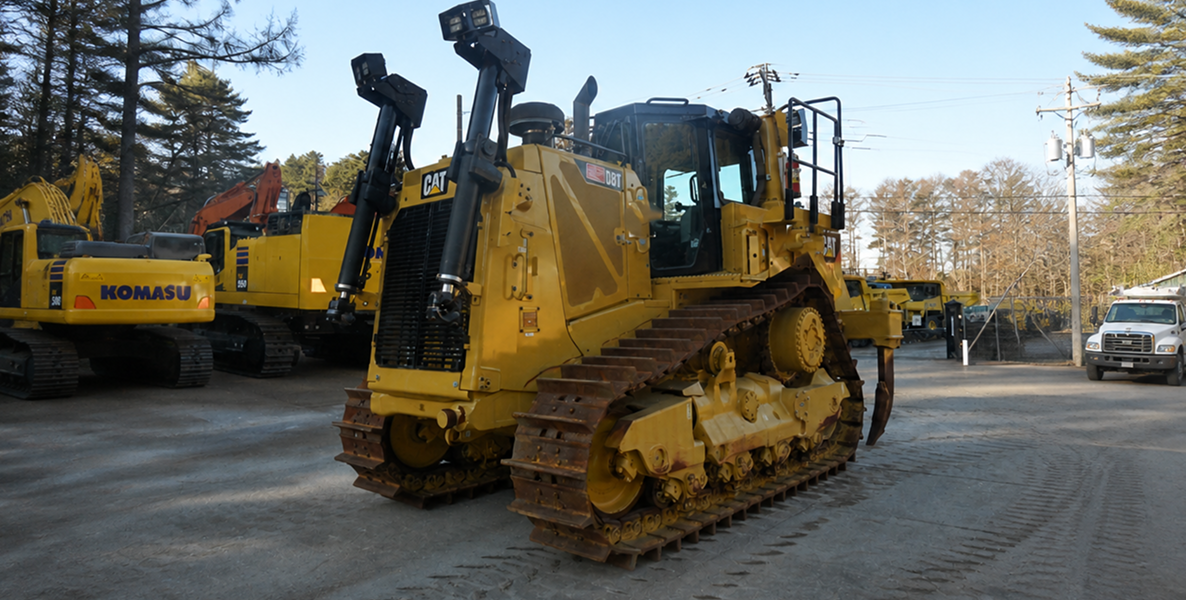Dozer and machinery at Fitzroy Equipment Group yard